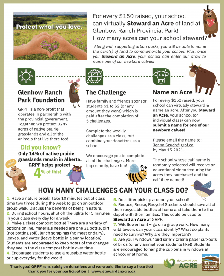 Steward an Acre School Challenge