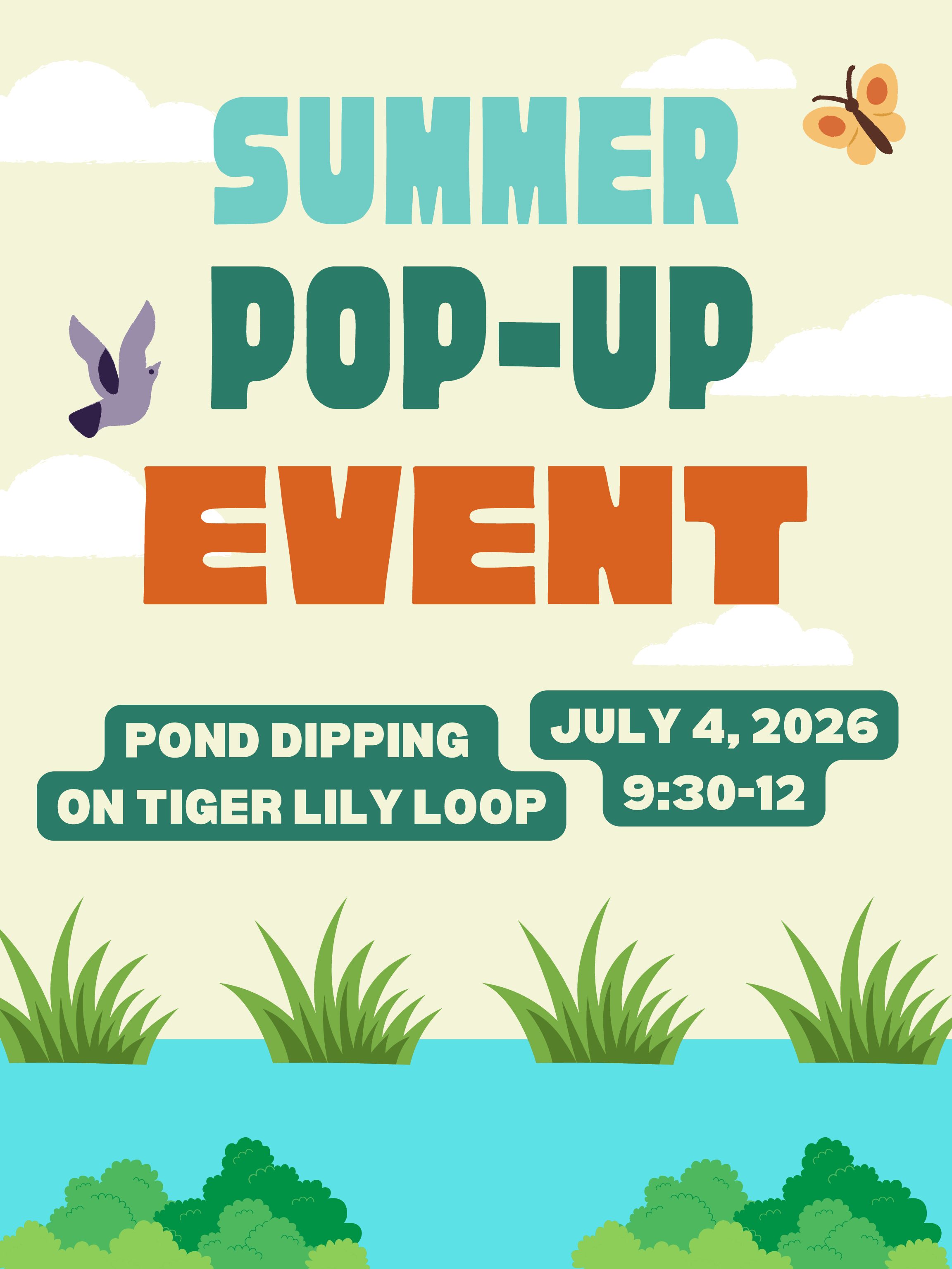 Pop-up event: pond dipping